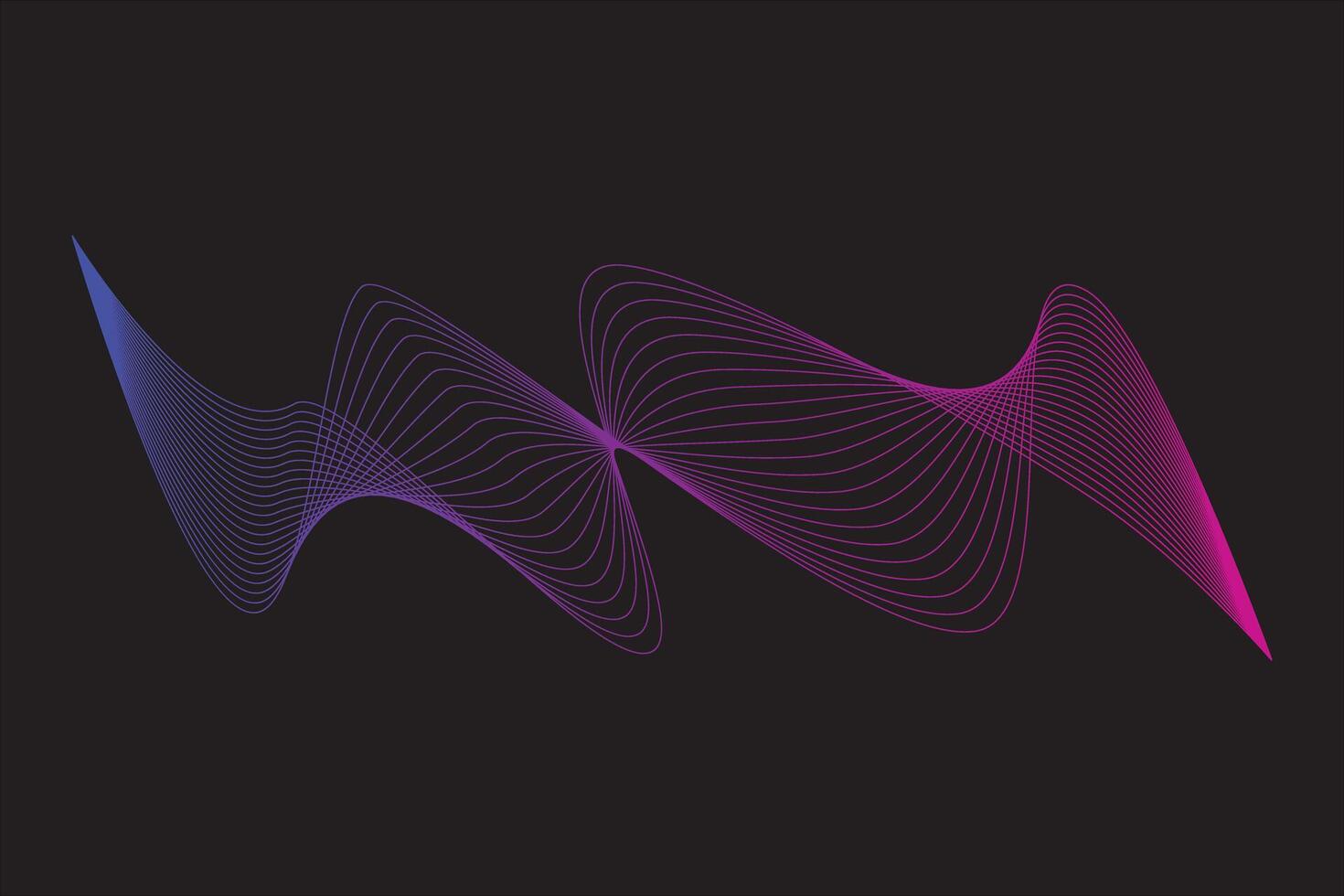 Abstract wave line element vector