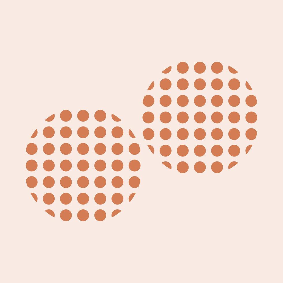 Abstract Geometric Memphis Shape Template Illustration vector