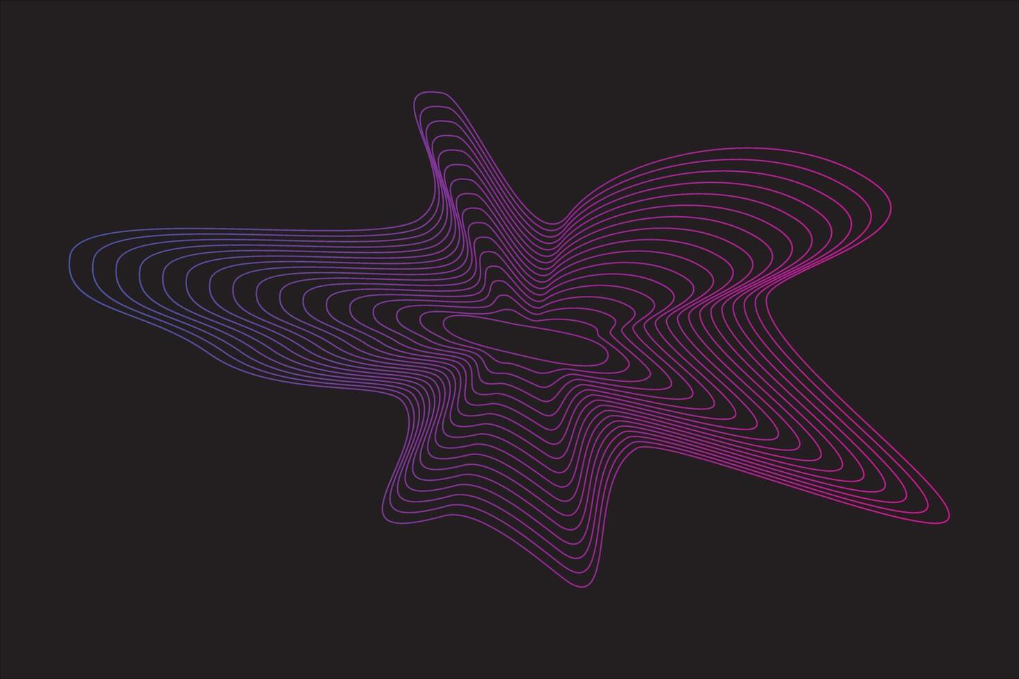 Abstract wave line element vector