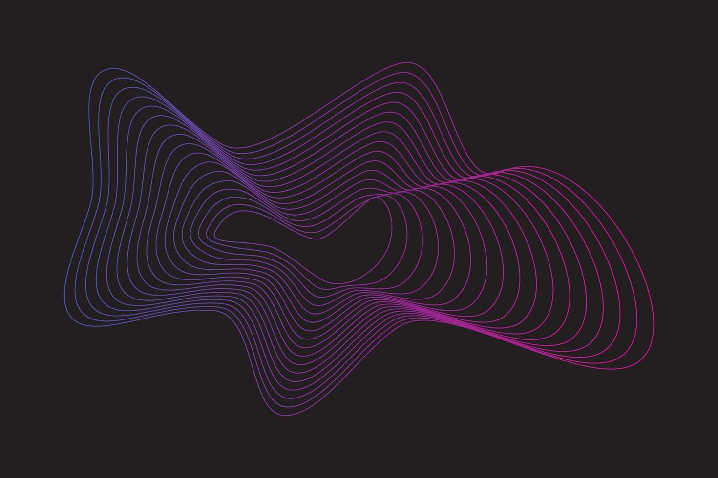 Abstract wave line element vector