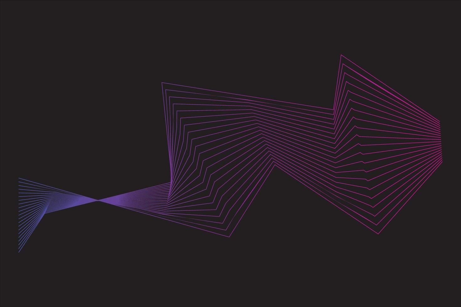 Abstract wave line element vector