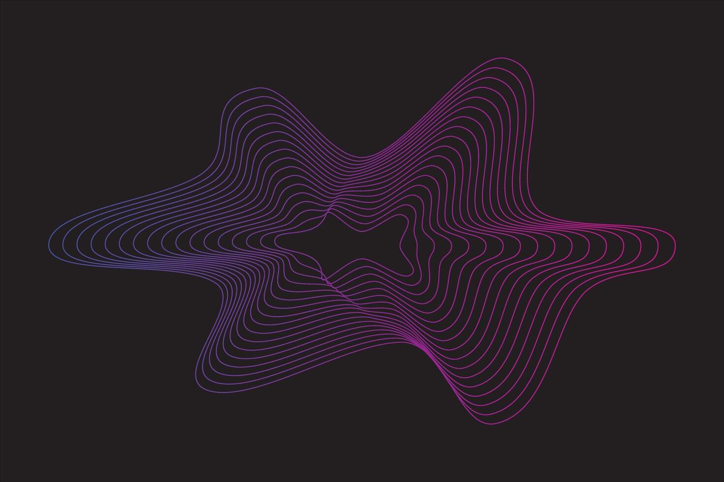 Abstract wave line element vector