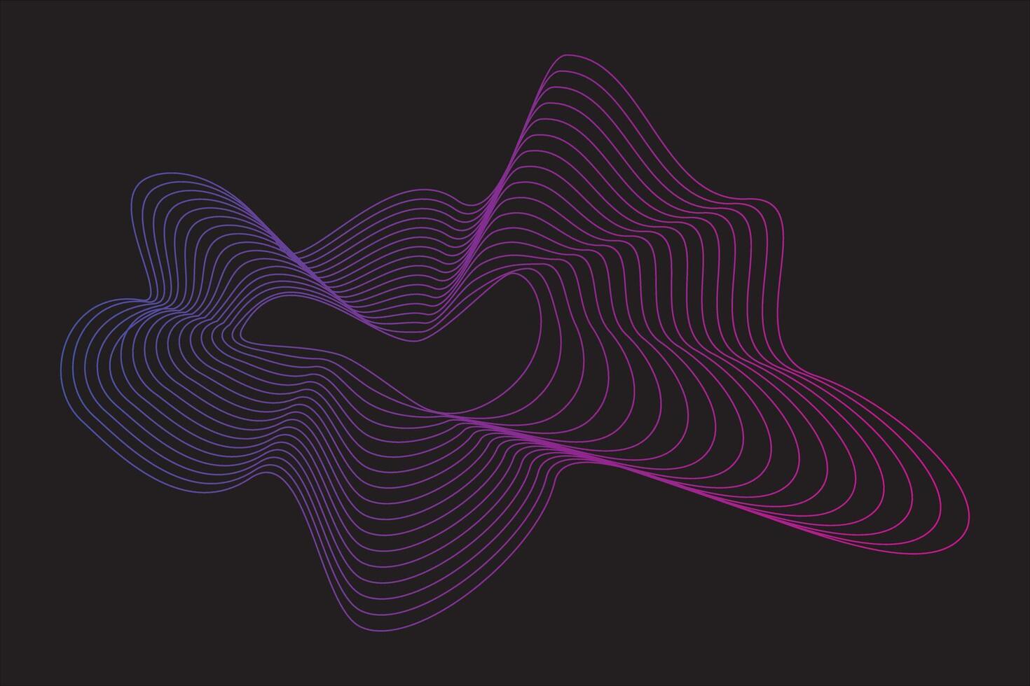 Abstract wave line element vector