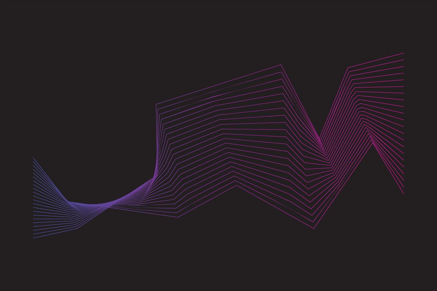 Abstract wave line element vector