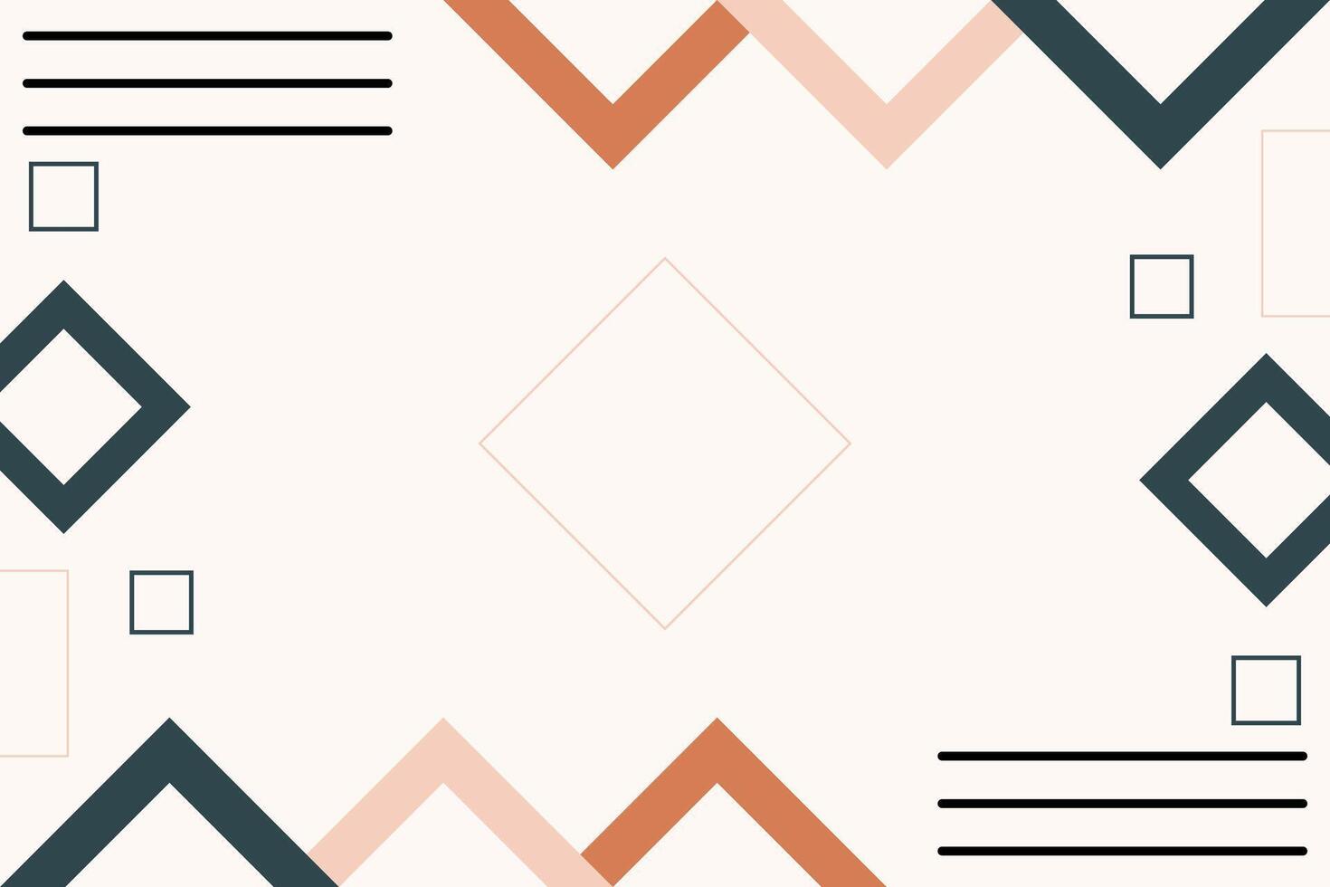 Abstract Geometric Memphis Shape Background Template Illustration vector