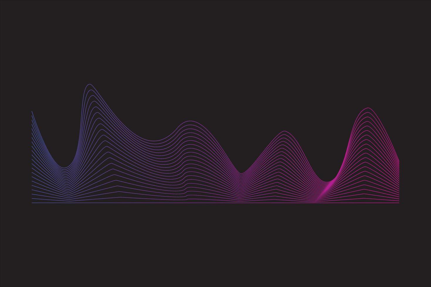 Abstract wave line element vector