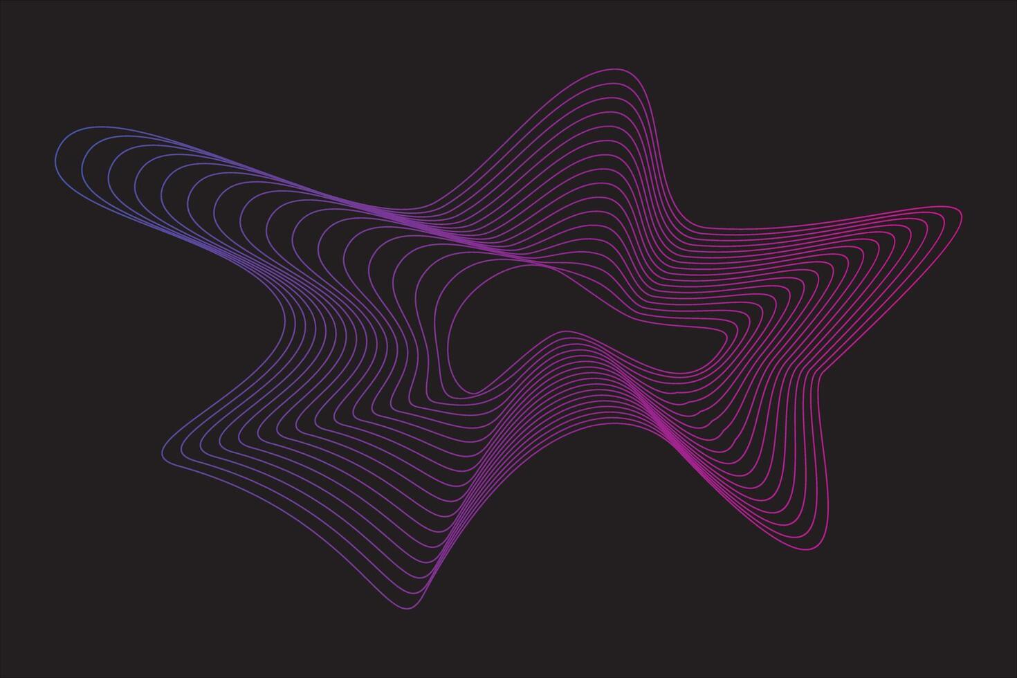 Abstract wave line element vector