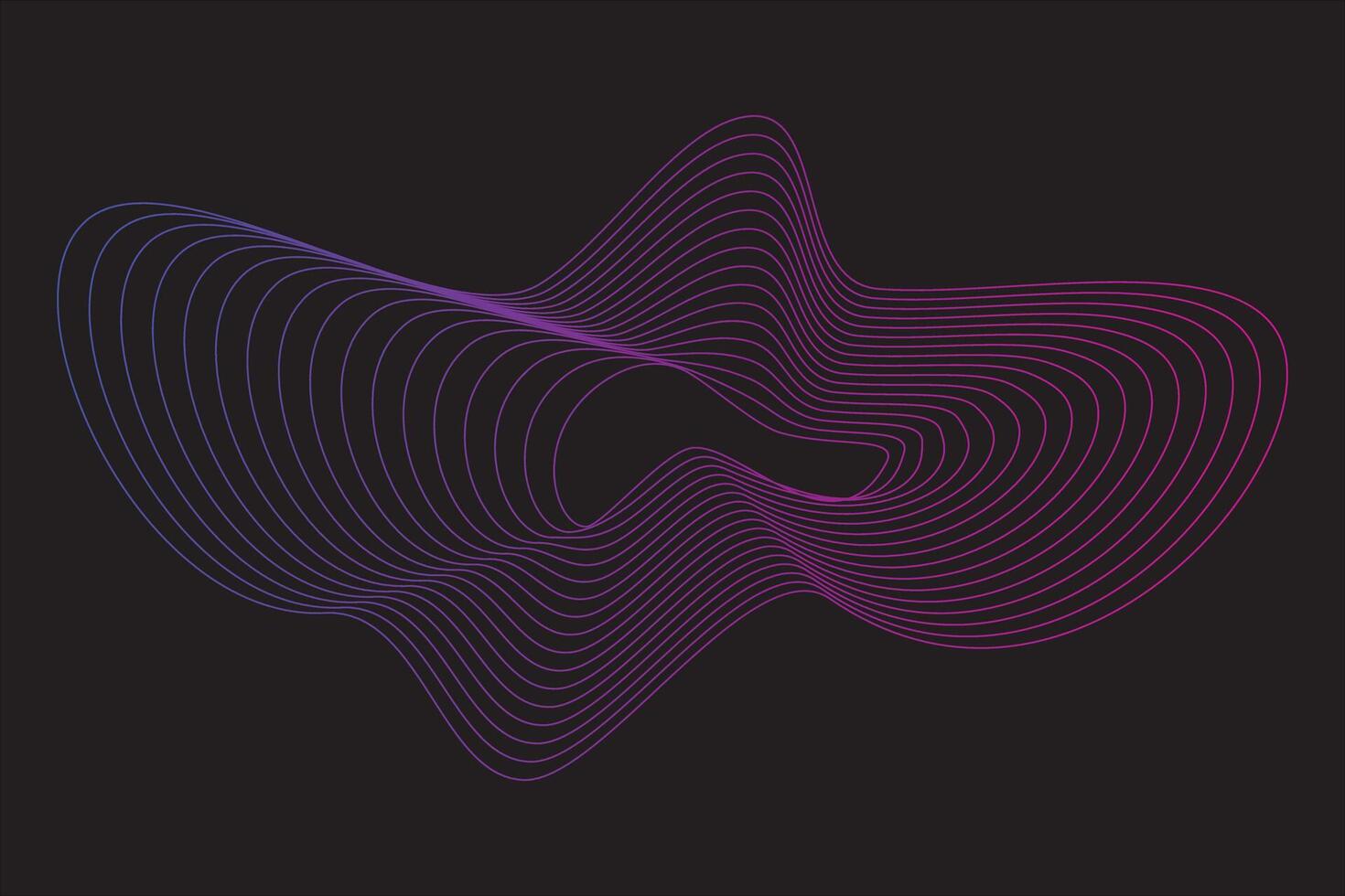 Abstract wave line element vector