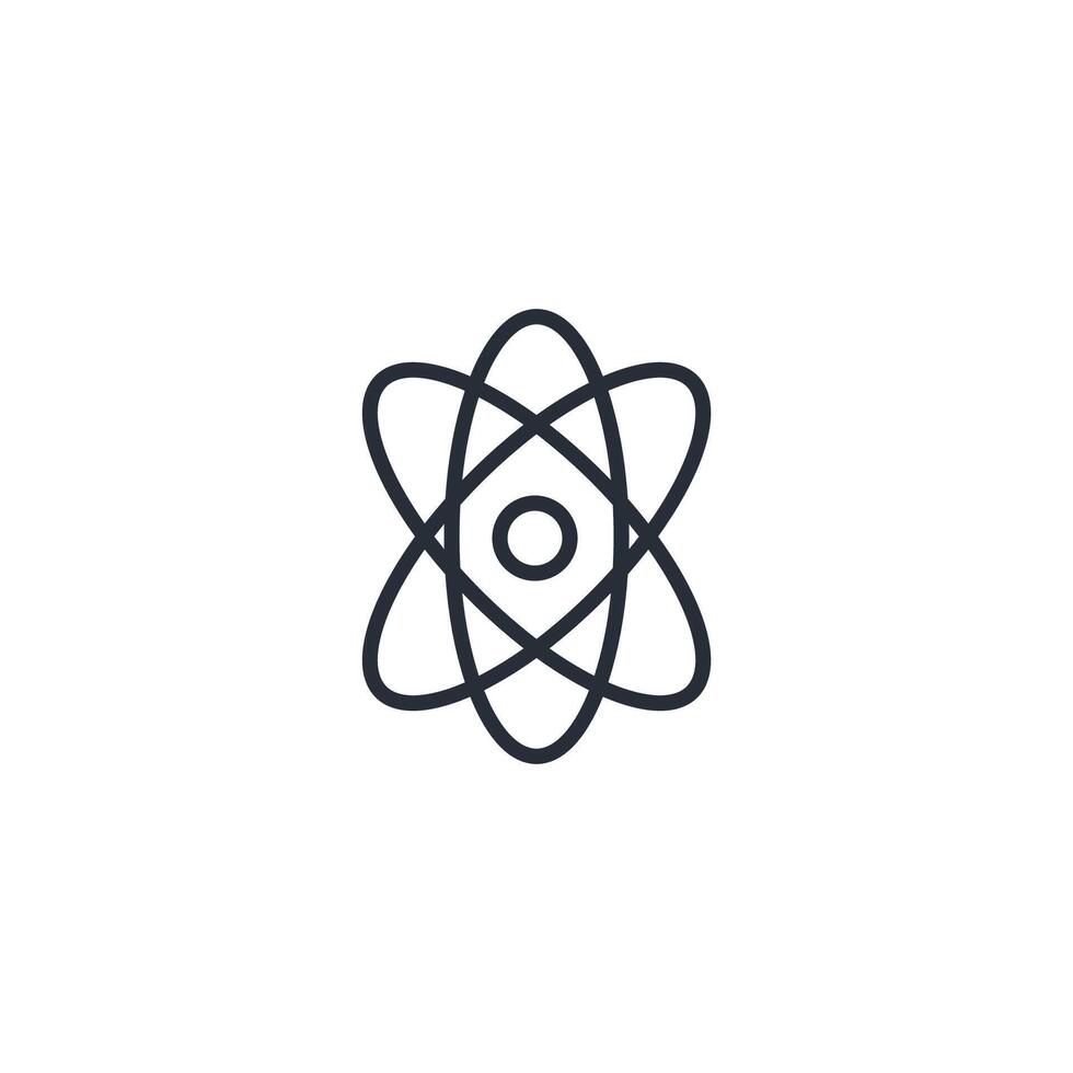 physics icon. .Editable stroke.linear style sign for use web design,logo.Symbol illustration. vector