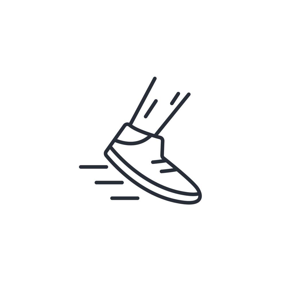 corriendo Zapatos icono. .editable trazo.lineal estilo firmar para utilizar web diseño,logotipo.símbolo ilustración. vector