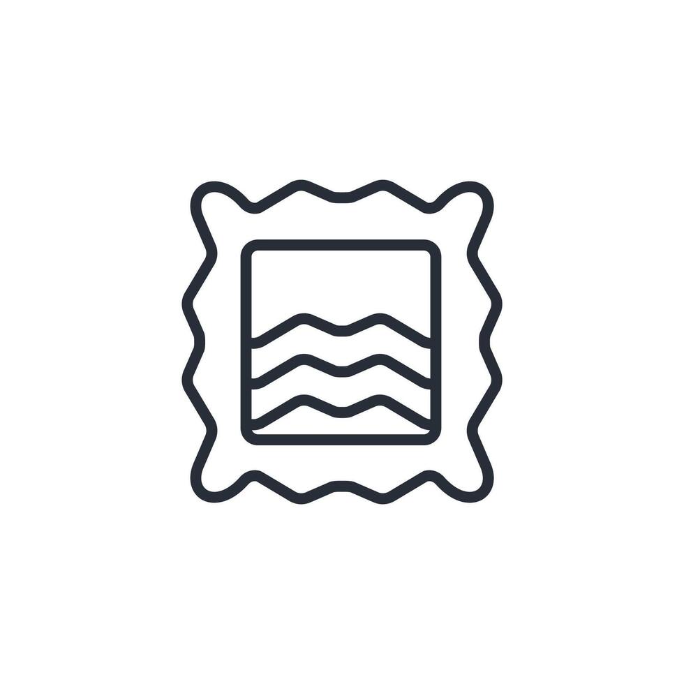 stamp icon. .Editable stroke.linear style sign for use web design,logo.Symbol illustration. vector
