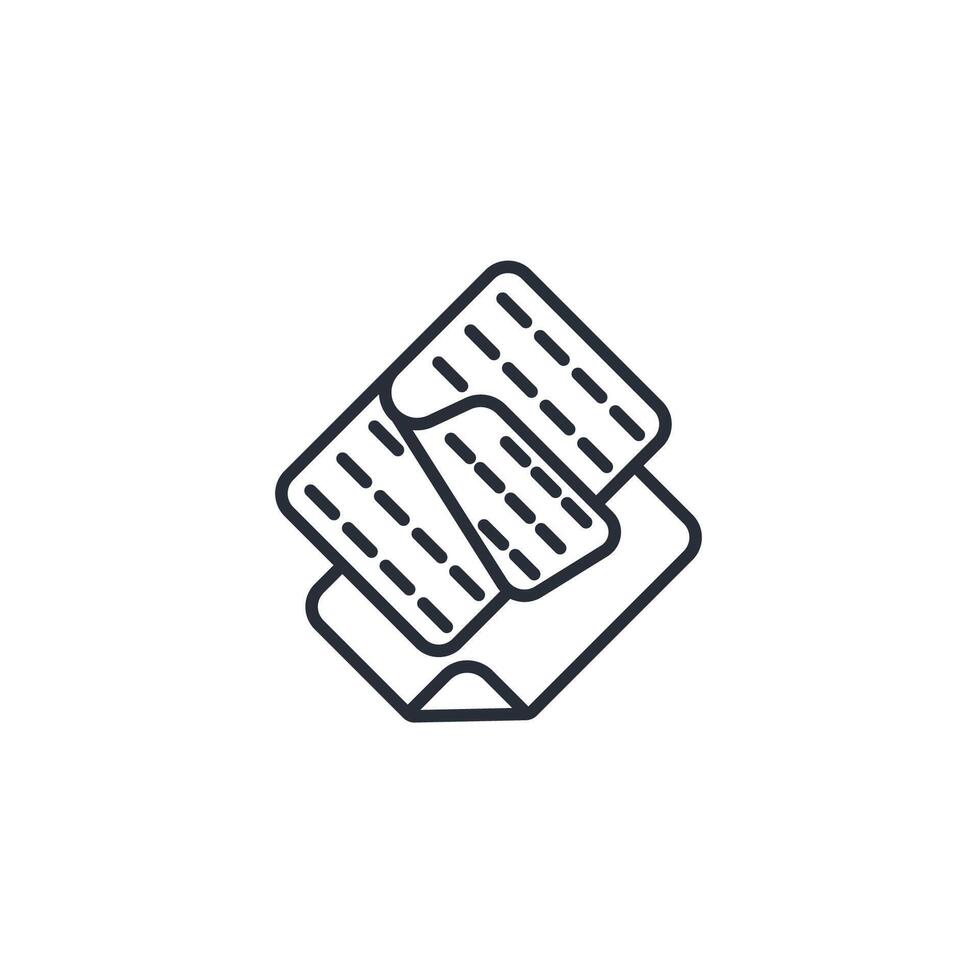 Patch icon. .Editable stroke.linear style sign for use web design,logo.Symbol illustration. vector