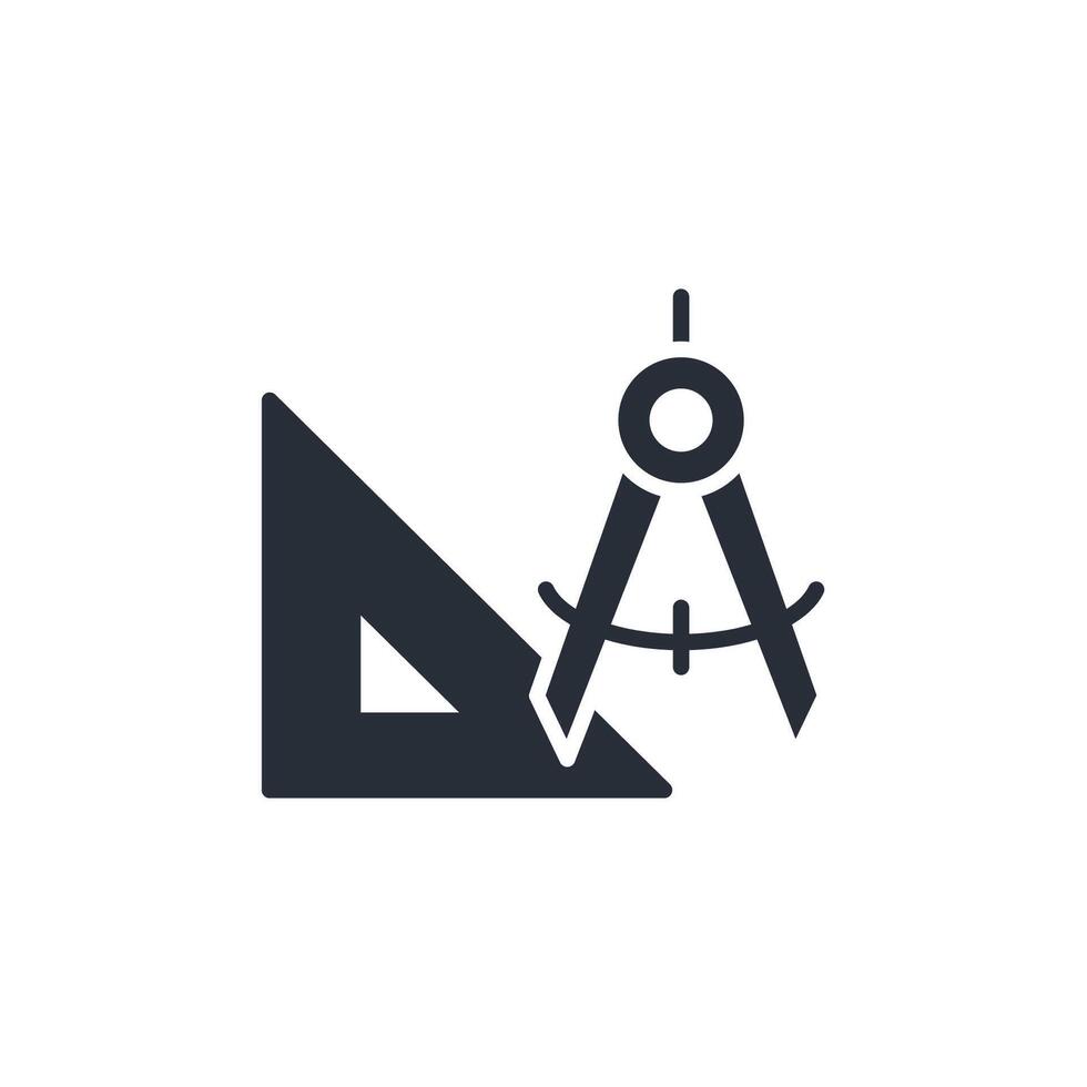 geometry icon. .Editable stroke.linear style sign for use web design,logo.Symbol illustration. vector