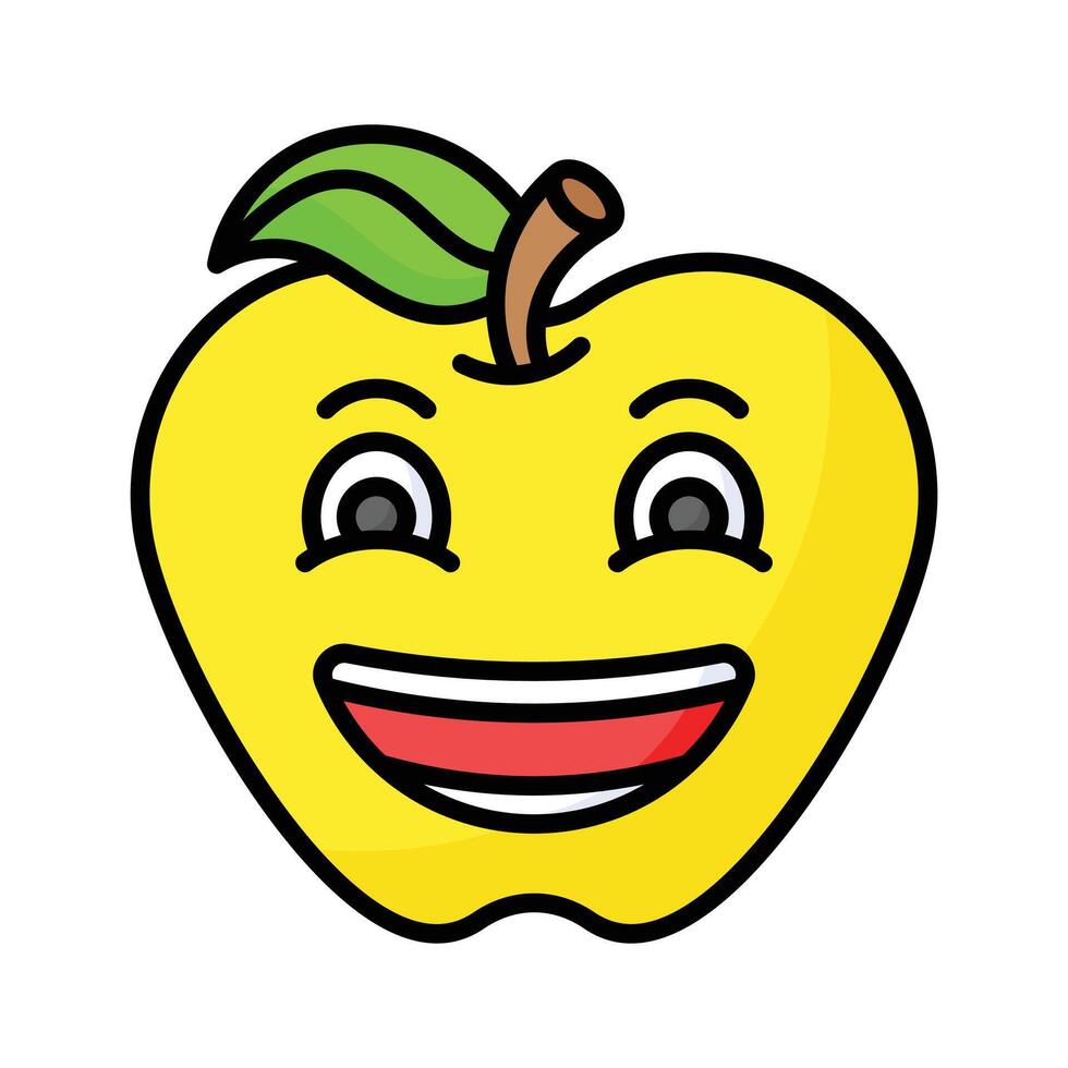 Enthusiastic emoji icon, happy face design vector