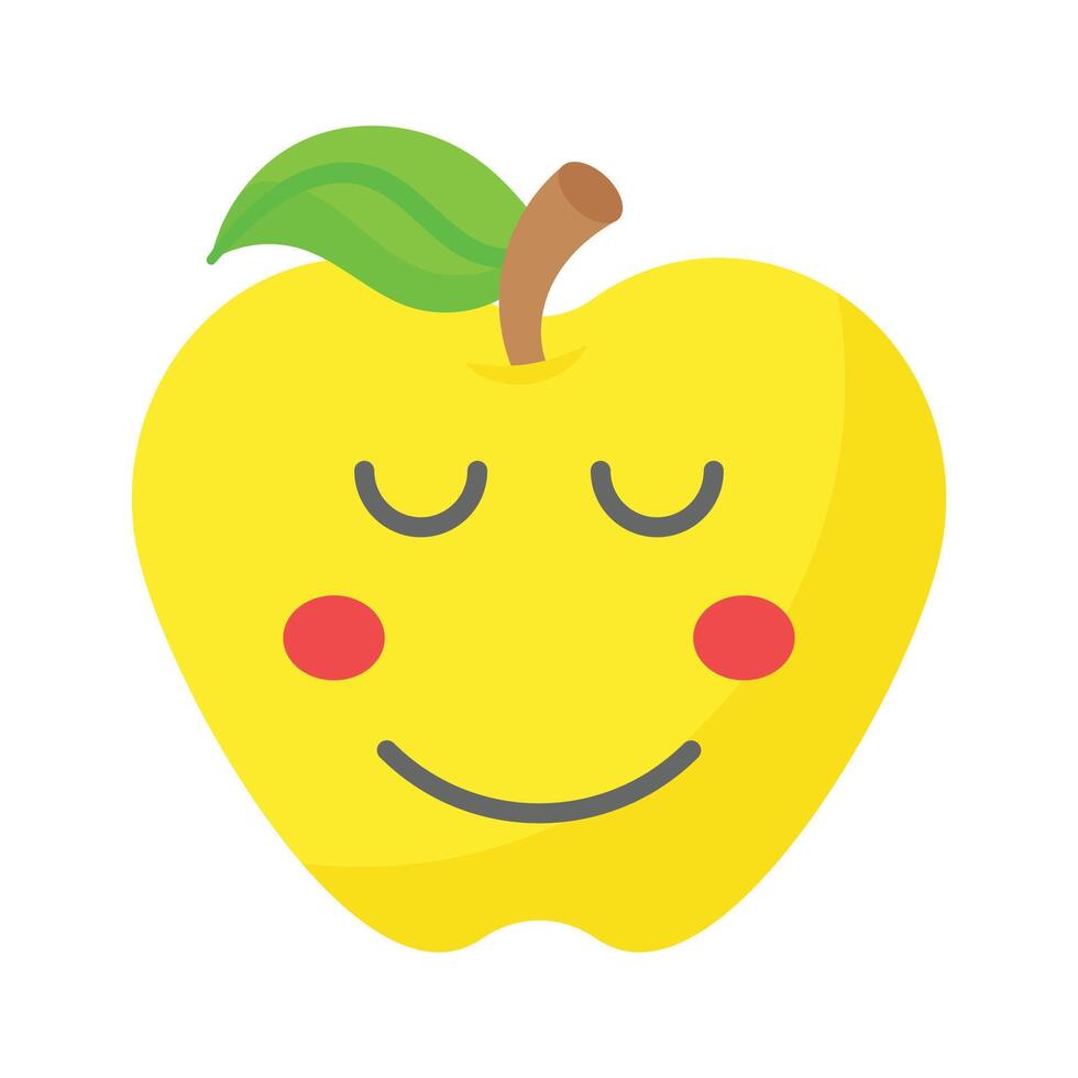 Calm face emoji icon, proud, cool expressions design vector