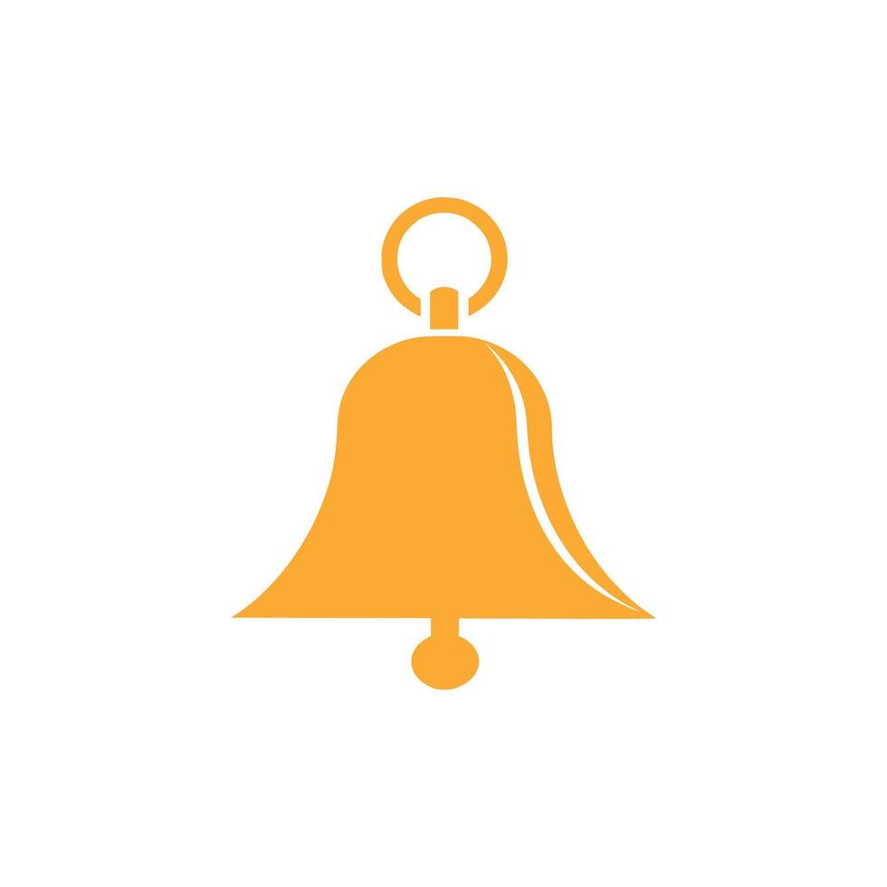 Bell icon on white background. illustration in trendy flat style vector