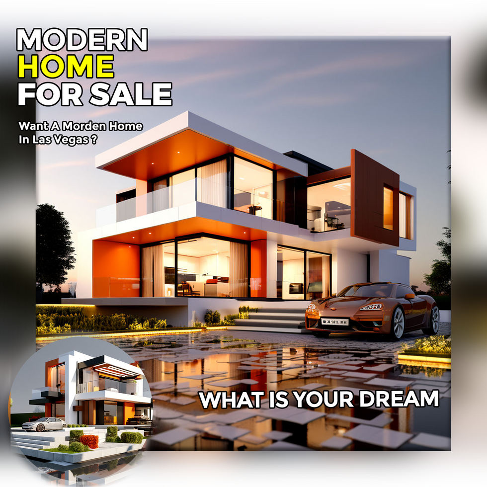 Real estate house property Instagram post or social media banner template psd