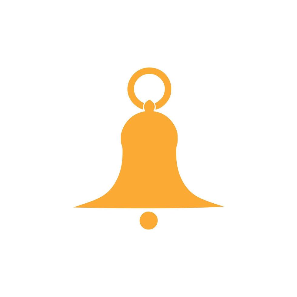Bell icon on white background. illustration in trendy flat style vector