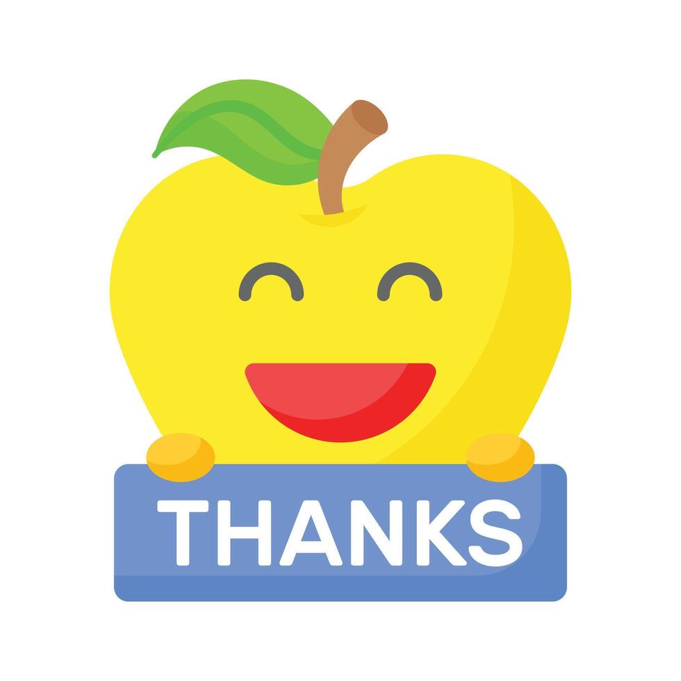 Grab this carefully crafted icon of thanks emoji, ready for premium use vector