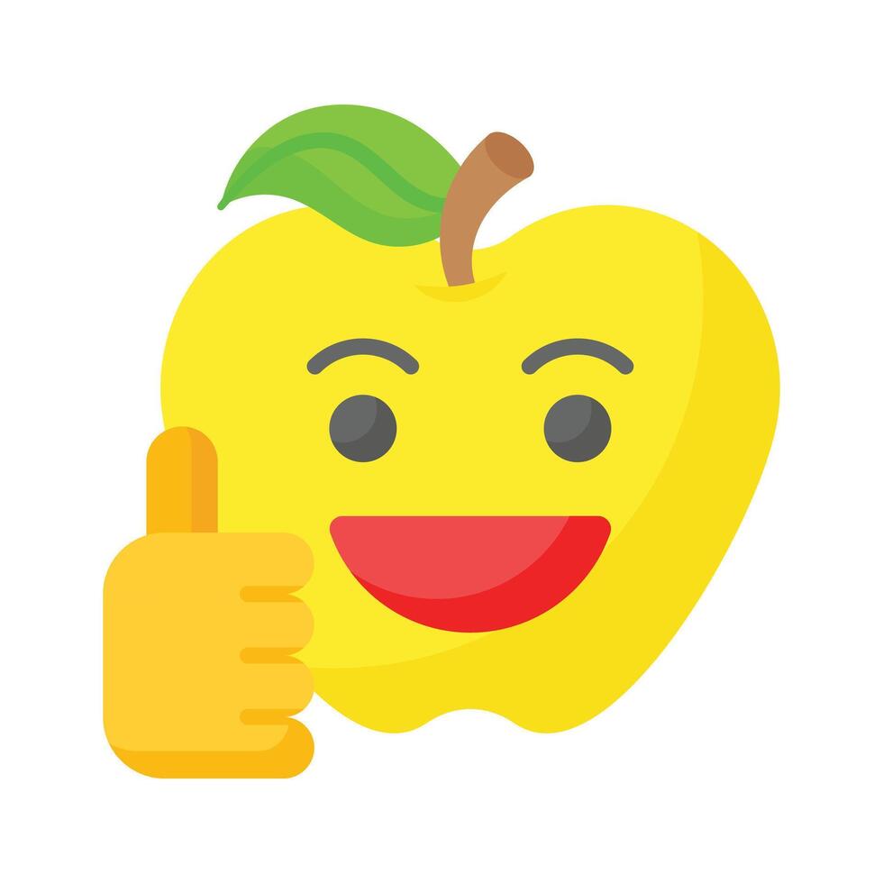 Thumb up, like emoji design, easy to use and download vector