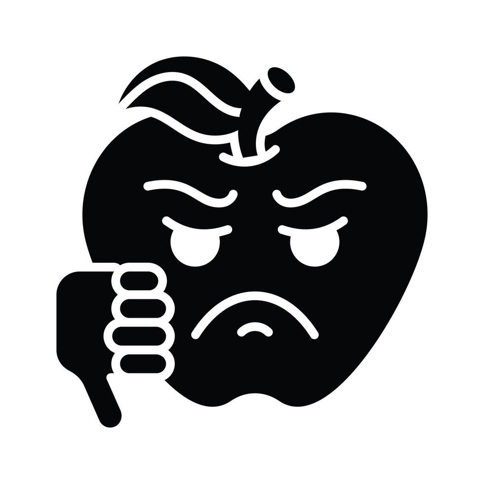 Carefully crafted amazing icon of dislike emoji, unique and creative vector