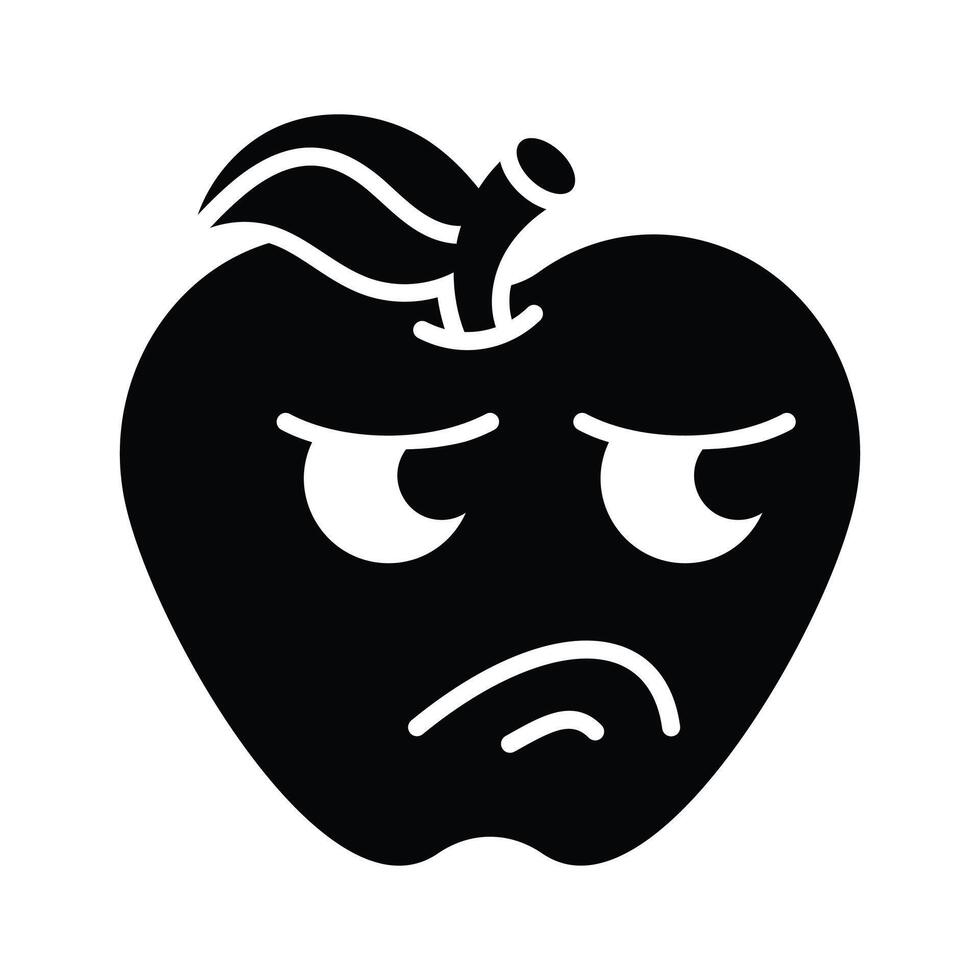 Disgusted emoji design, customizable unique vector