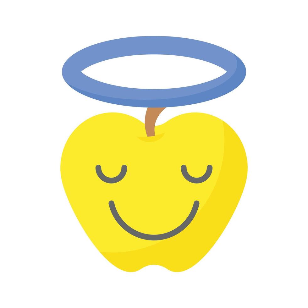 perfectamente diseñado icono de ángel emojis, Listo a utilizar vector