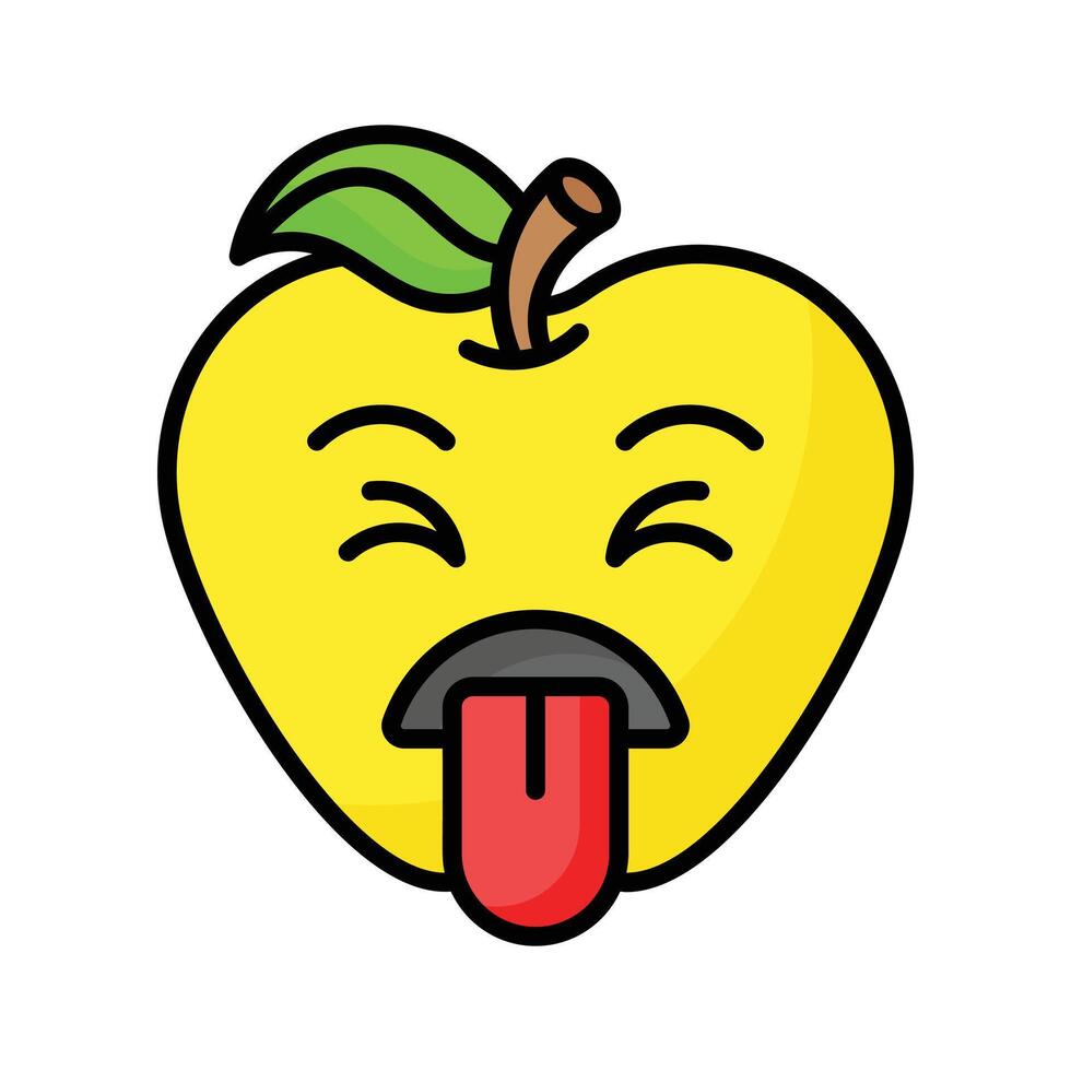 Disgusted emoji design, customizable unique vector