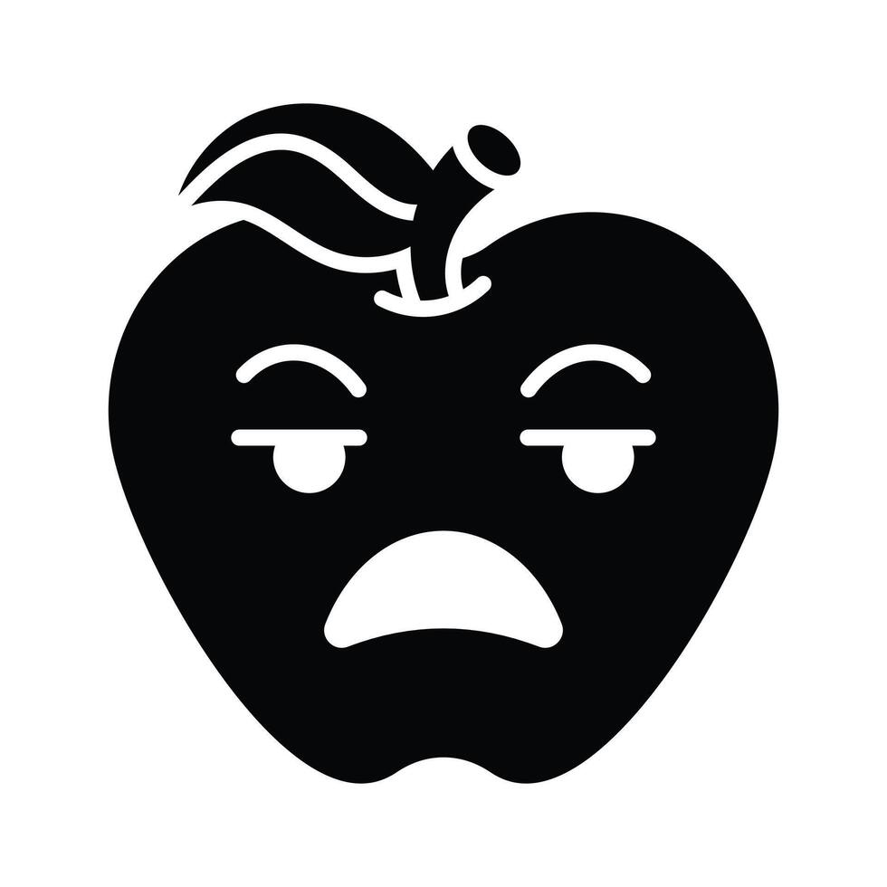 Irritated emoji design, ready to use and download premium vector
