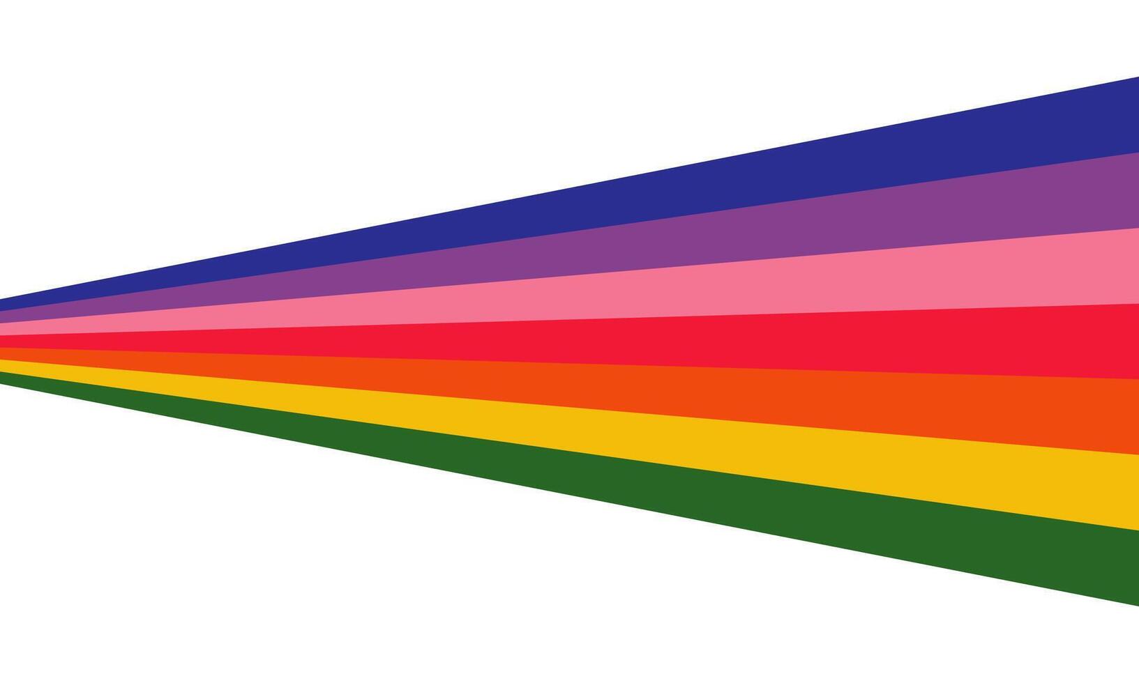 Rainbow stripes line color overlay on transparent background. illustration vector