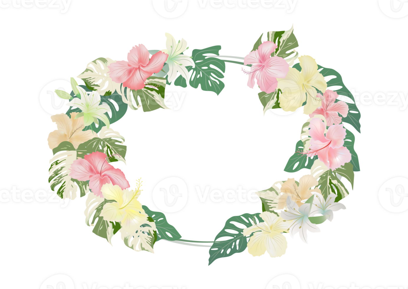 ornamental decorative flower frame banner on background png