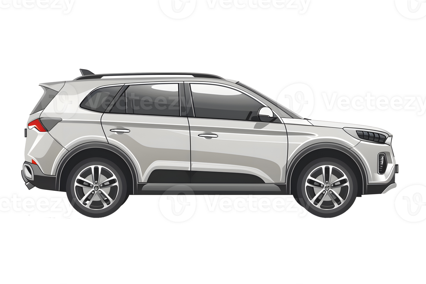 SUV car isolated on transparent background illustration png