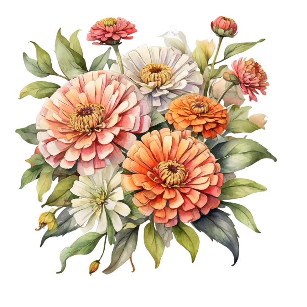 Watercolor Flower Bouquet png