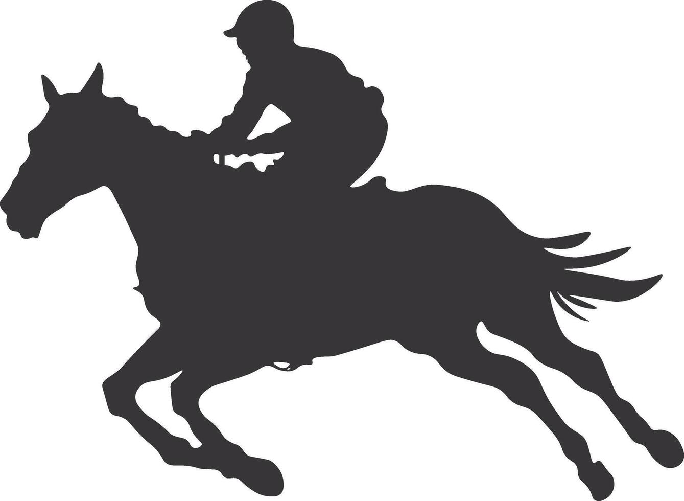 Cowboy Silhouette. Cowboy Rodeo with Rope. Isolated on White Background vector