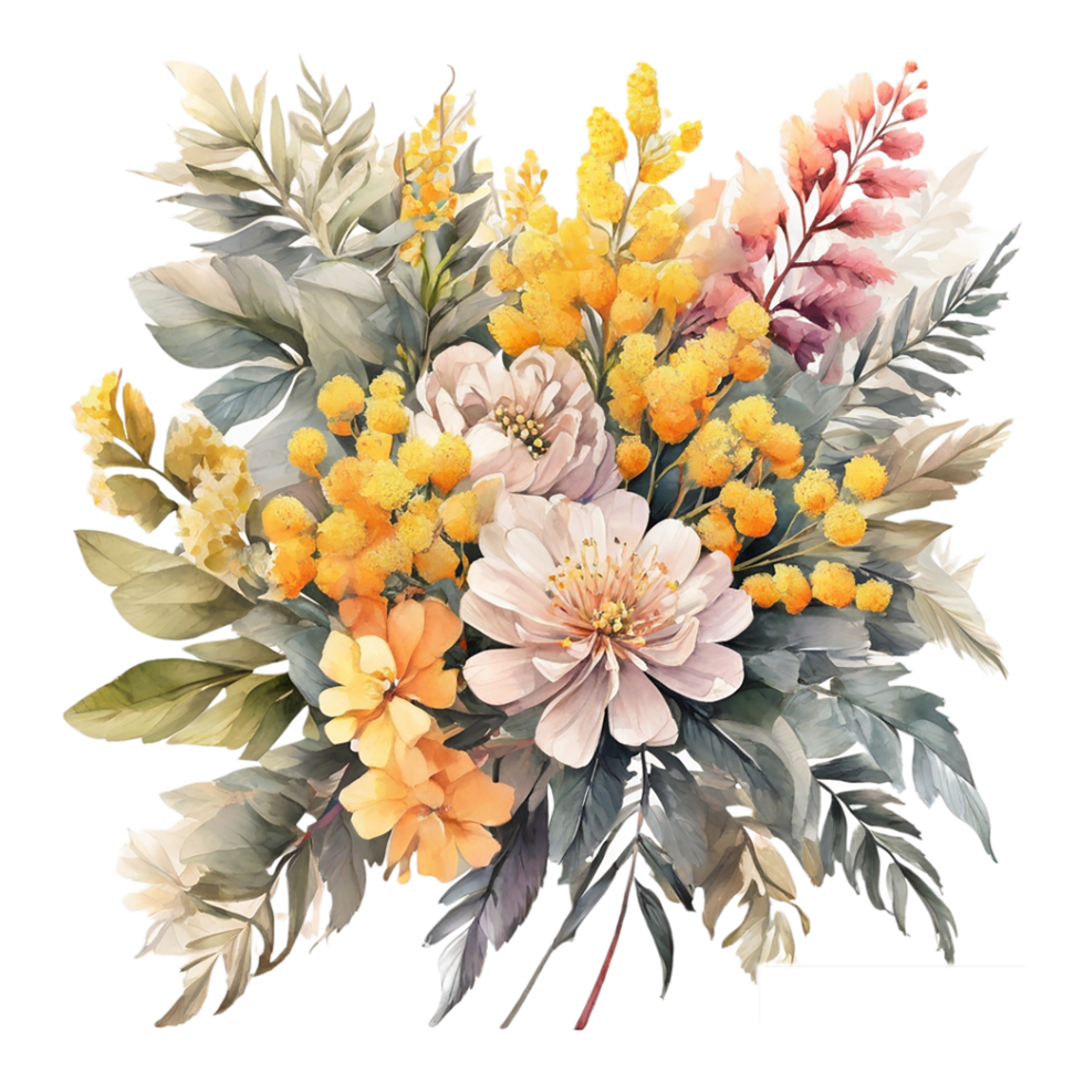 Watercolor Flower Bouquet png