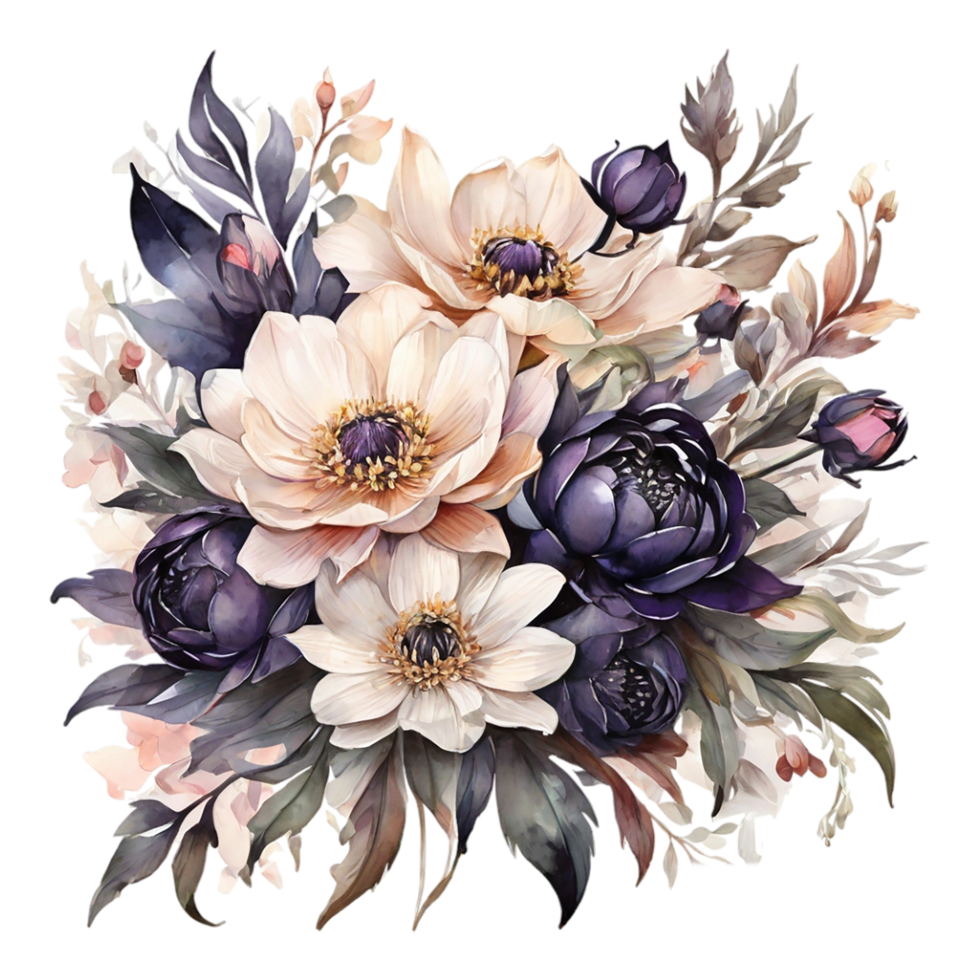 Watercolor Flower Bouquet png