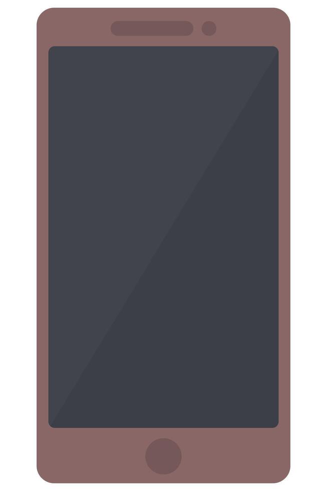 Smartphone flat icon isolated on white background. vector