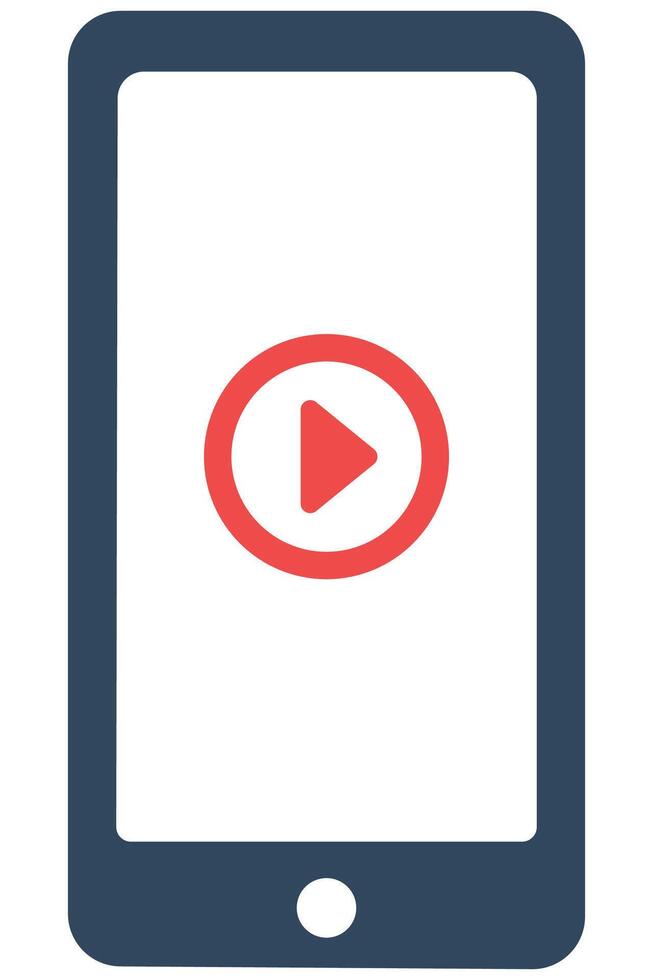 Play icon interface for devices mobile isolated on white background. vector