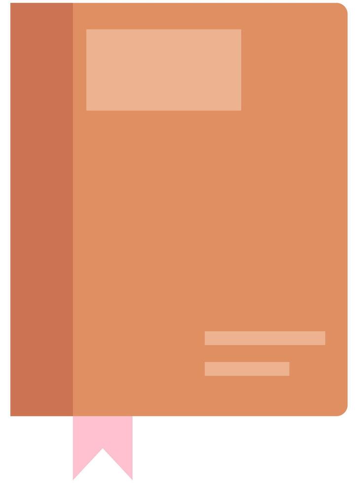 Book flat illustration isolated on white background vector