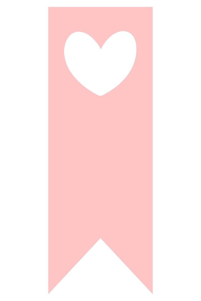 Flat ribbon adorable illustration isolated on white background. vector