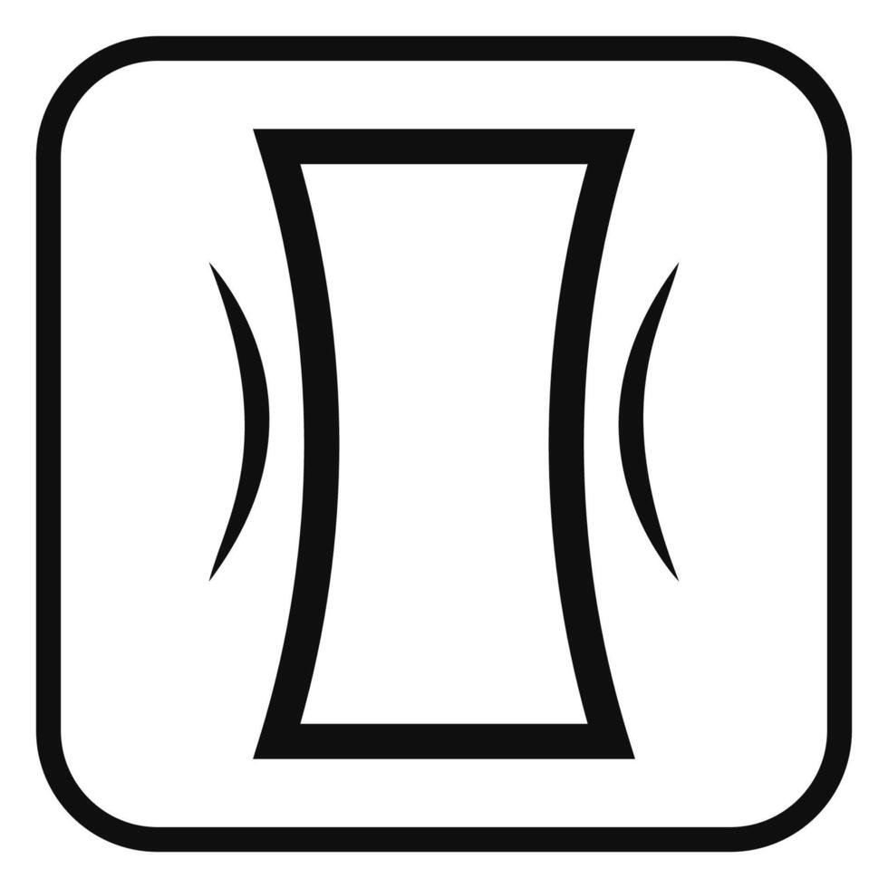 Slim icon isolated on white background. vector