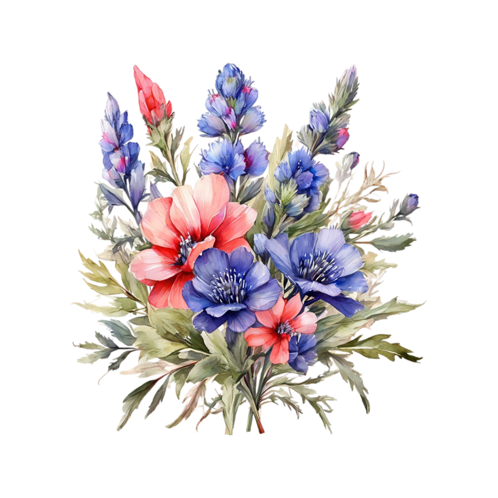 Watercolor Flower Bouquet png