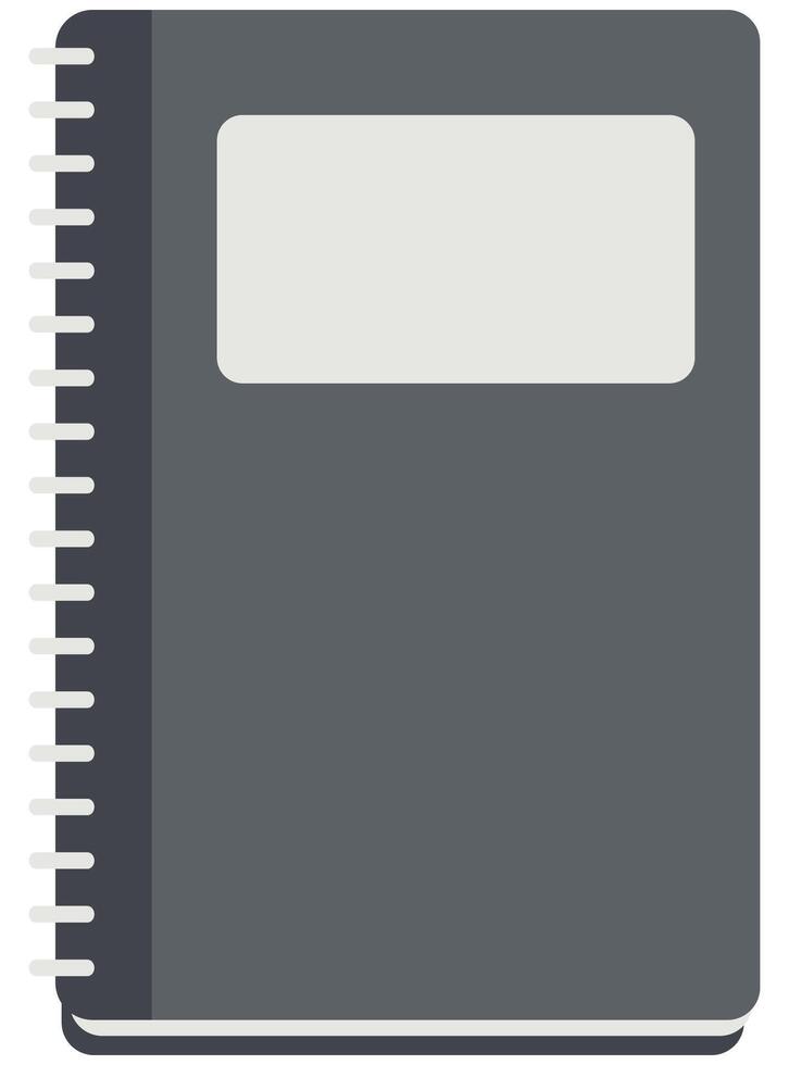 Flat illustration of reading book icon isolated on white background. vector