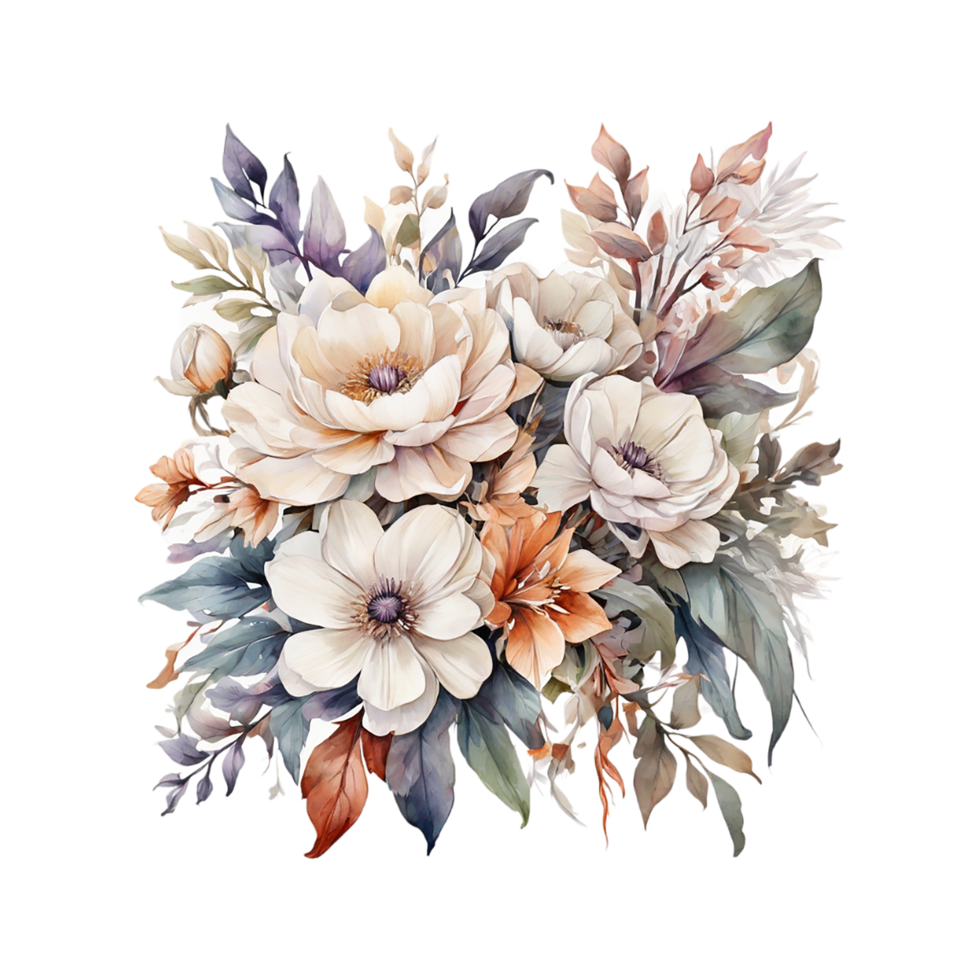 Watercolor Flower Bouquet png