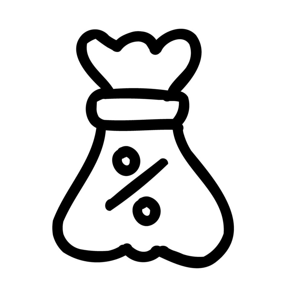 Black friday doodle icon sets vector