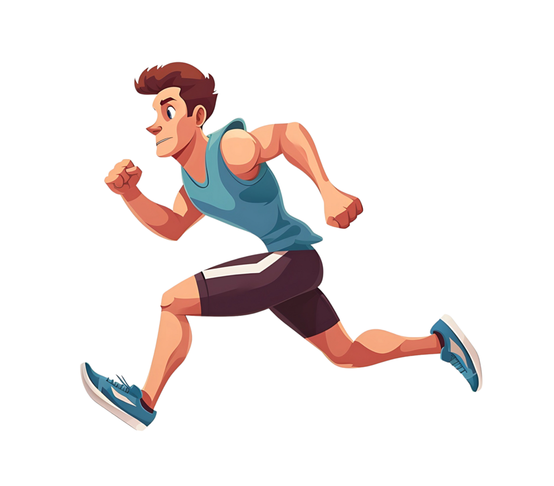 cartoon man running, cartoon character, running, cartoon character on transparent background png