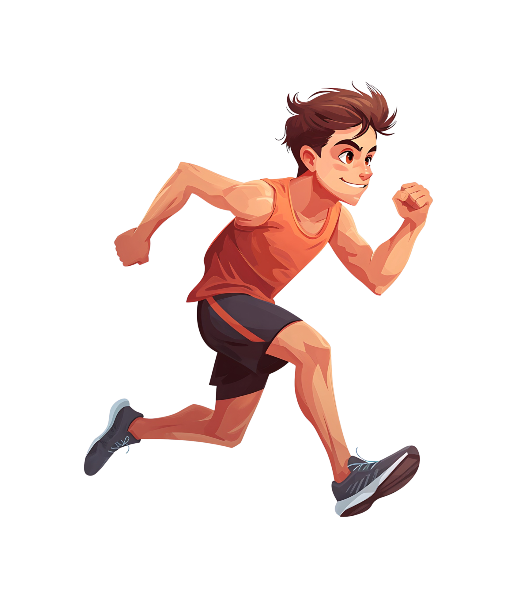 cartoon man running, cartoon character, running, cartoon character on