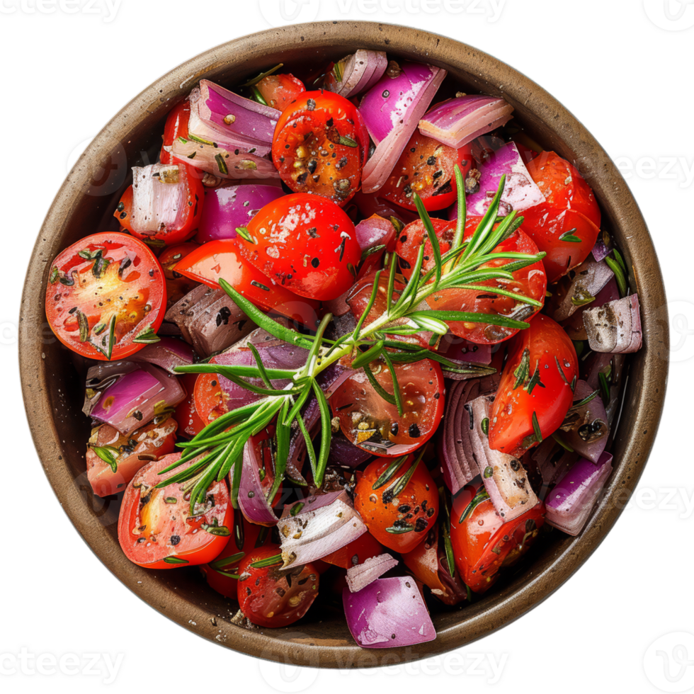 Fresh Tomato Onion Salad Dish png