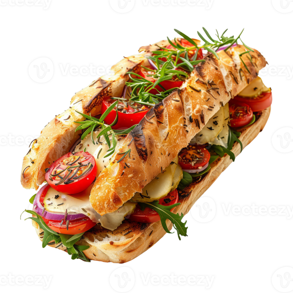 fresco gourmet baguete sanduíche png