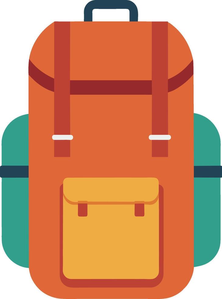 A hiking camp Backpack illustration vector
